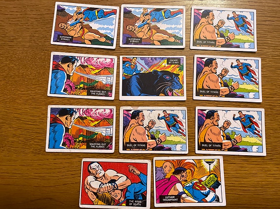 SuperMan, keräilykortteja
