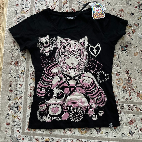 Harvinainen Gootti anime t-paita brändi: cupcake cult