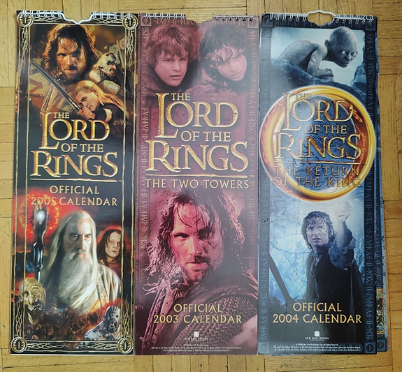 The Lord of the rings -seinäkalenterit