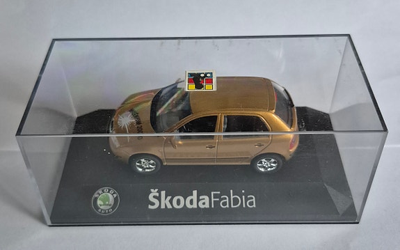 Skoda Fabia pienoismalli.