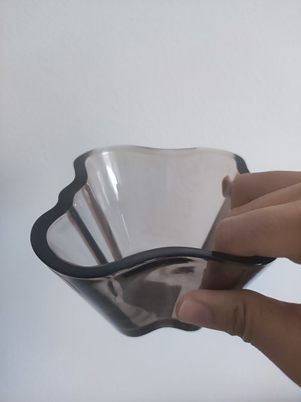 Iittala Alvar Aalto Maljakko Harmaa Lasia