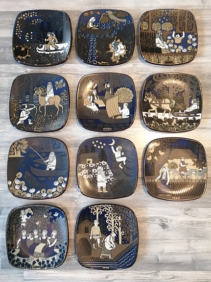 Arabian Kalevala vuosilautaset uosilautaset 11 kpl