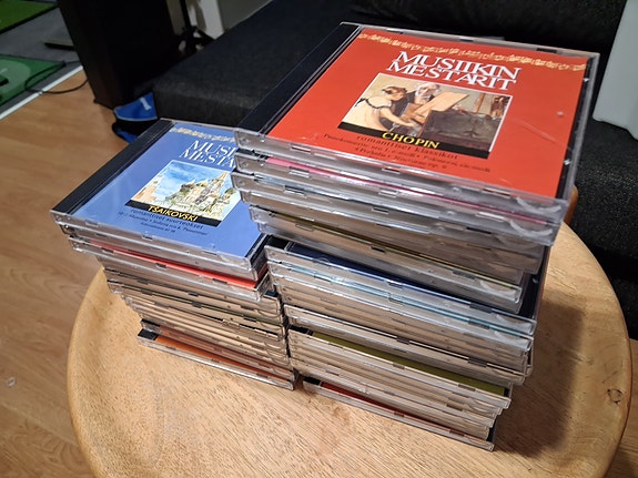 Myydään Musiikin mestarit cd levy sarja