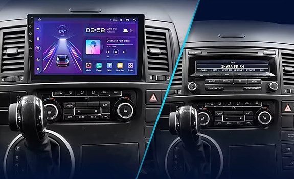 Android soitin Volkswagen Multivan 2003-2015