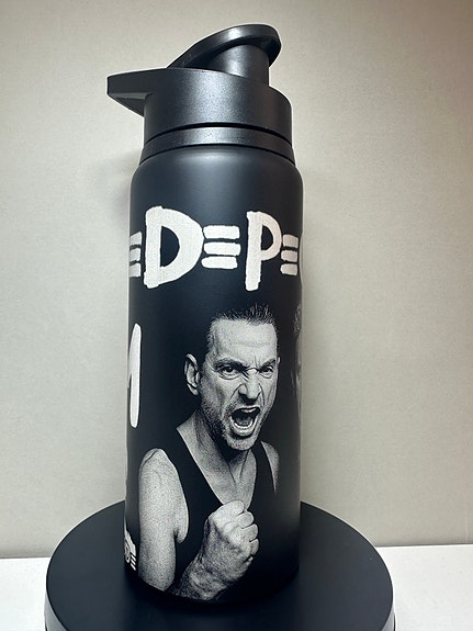 Dave Gahan Depeche mode alumiini kevyt juomapullo. Ei ole termos