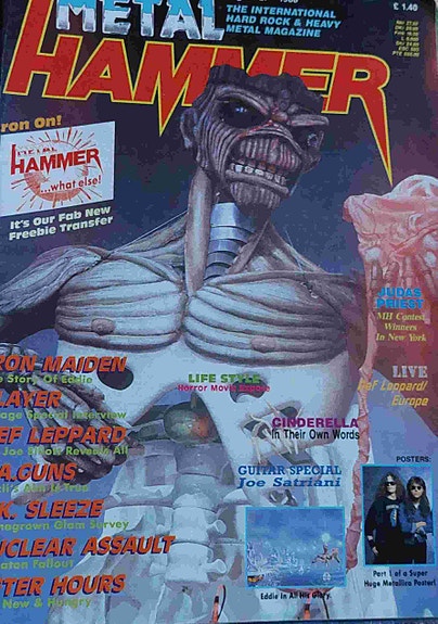 METAL HAMMER No 17 1988 + julisteet