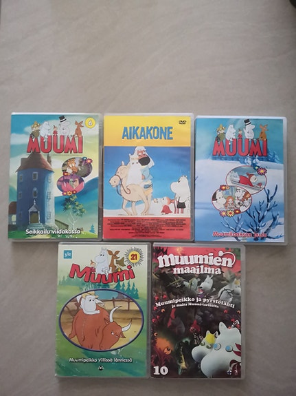 Muumit DVD-elokuvat kokoelma 5 kpl