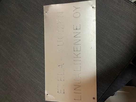 Etelä suomen linjaliikenne kyltti