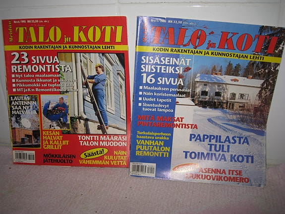 Meidän Talo ja Koti lehdet 2 kpl 6/1995 ja 1/1996
