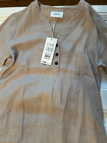 Cream Bellis Caftan Dress crispy sand beige mekko