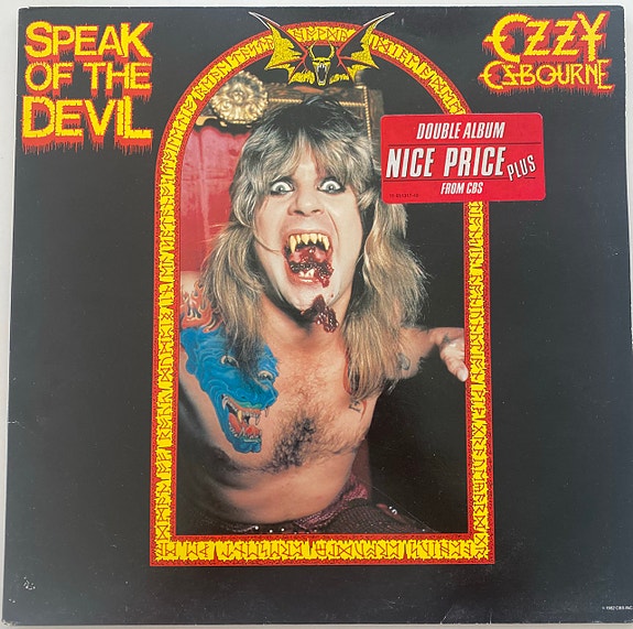 Ozzy Osbourne Speak of the Devil, vinyyli LP
