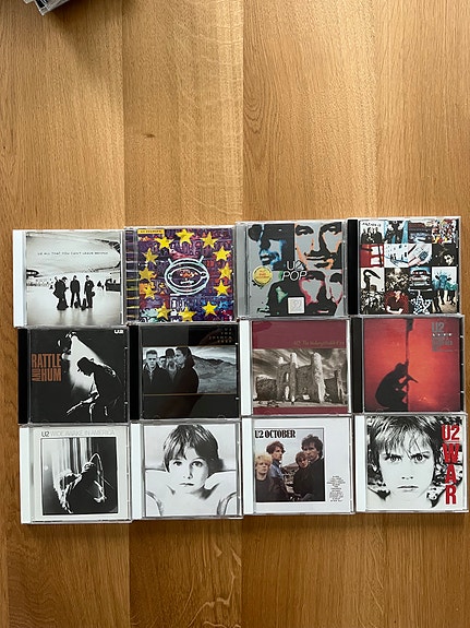 U2 CD/DVD levyjä