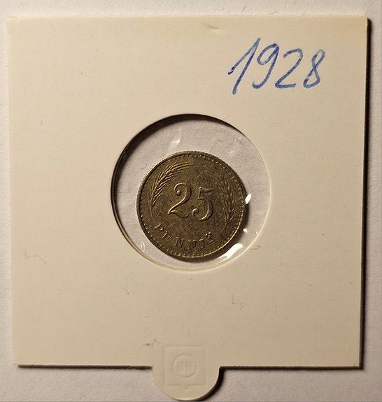 25 penniä vuodelta 1928