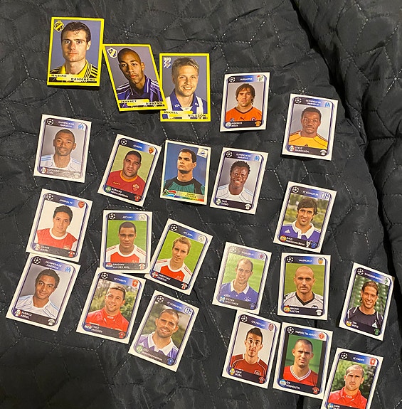 Football cards/jalkapallo panini-tarrat