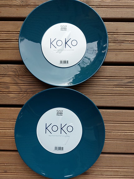 Arabia Koko lautanen 28 cm, petrooli, uusi