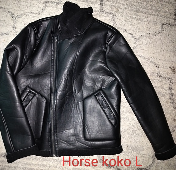 Horse Talvitakki Musta Miehen Koko L