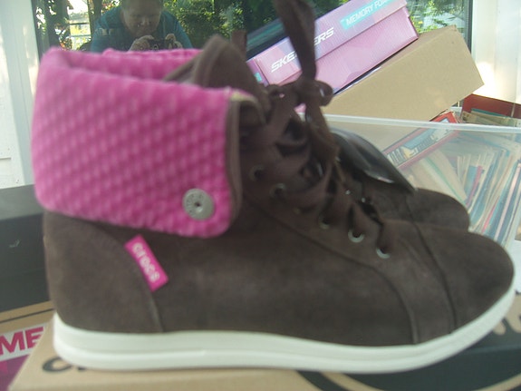 Crocs nilkkurit Koko 36 /37 Ruskea/ Pinkki