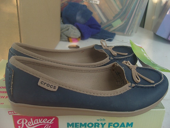 Crocs Wrap Colorlite Ballet Flat Ballerinat 36 37 sininen