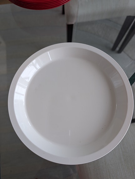 Sarvis 808 matala valkoinen lautanen hyväkuntoinen