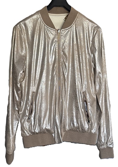 EDC by Esprit hopea kaksipuolinen naisten bomber takki koko M