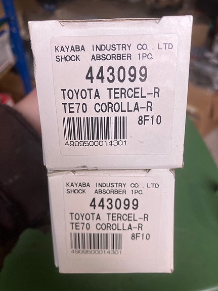 Toyota Takaveto/Tercel/Isuzu Florian/Daihatsu Charmant Takaiskarit KYB 70-88