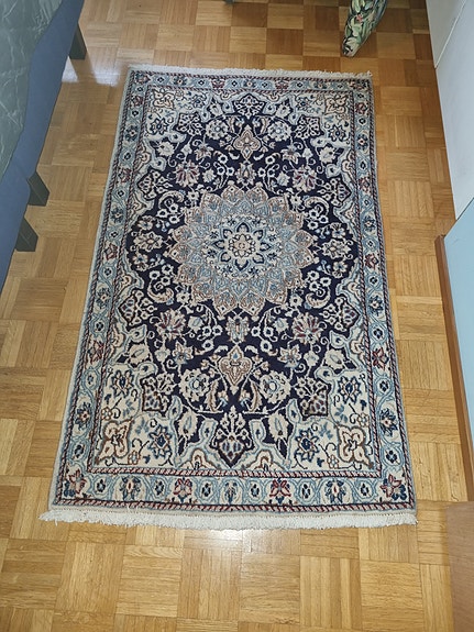 Laadukas käsinsolmittu itämainen villamatto (tiheästi solmittu)