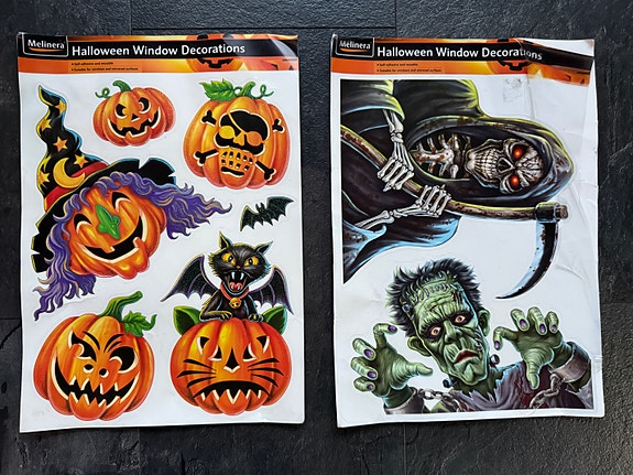 Halloween ikkuna sisustus tarroja