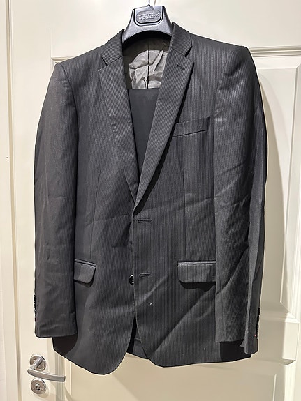 Turo Tailor Miesten Puku Musta Koko 48