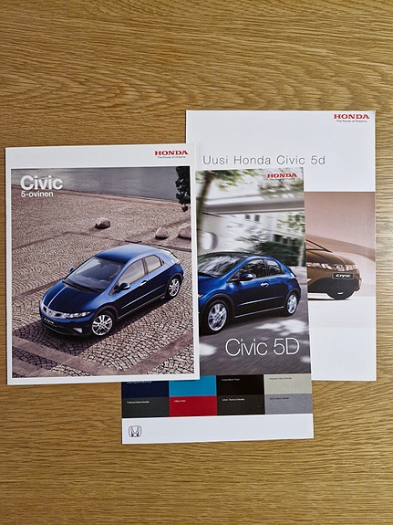 Honda Civic 5-ovinen -esite 2008