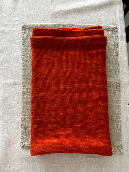 H&M Kirkkaan Oranssi Neulottu Huivi