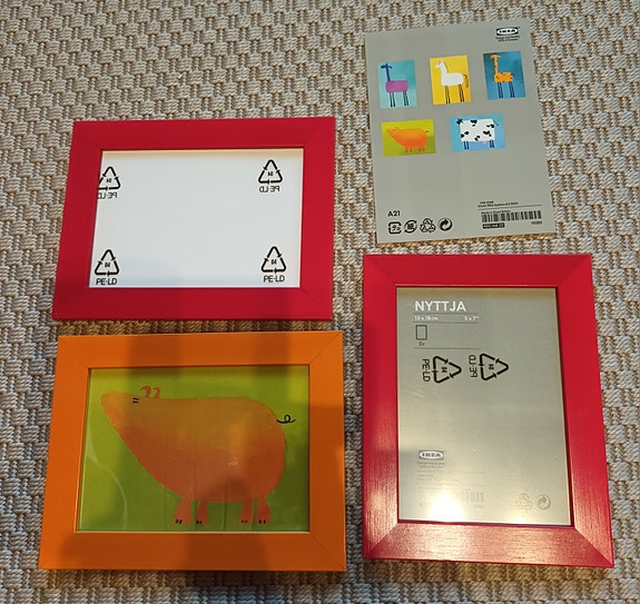 Lastenhuoneen taulut Ikea retro