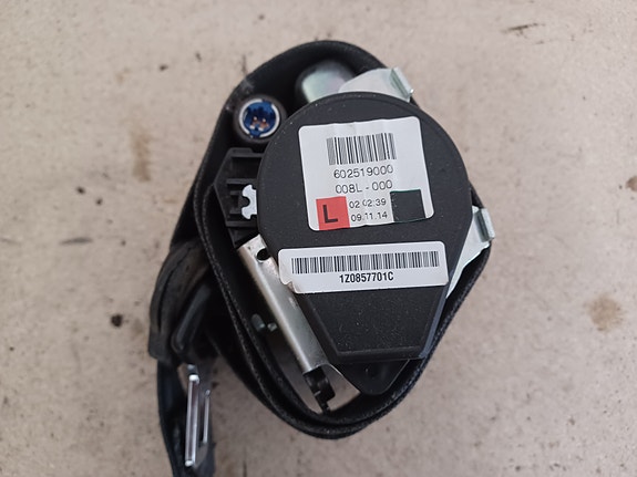 SKODA OCTAVIA 2010-13 Turvavyö etu vasen 1Z0857701C