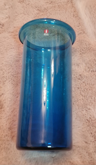 Iittala Sininen Juno maljakko