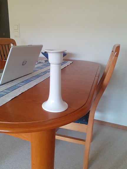 Iittala kynttilänjalka valkoinen