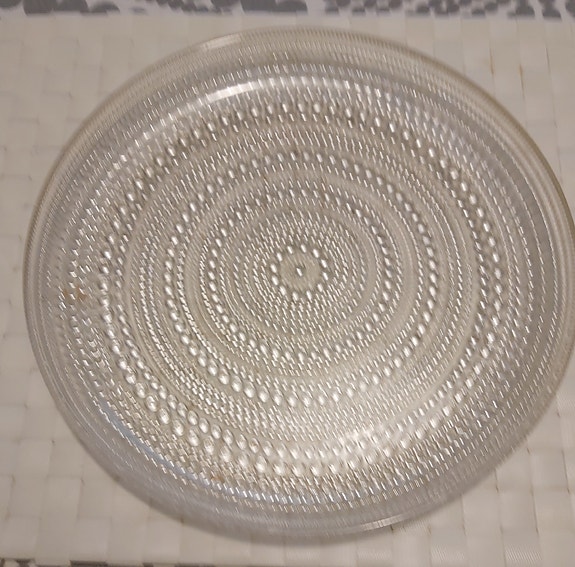 Iittala Kastehelmi Tarjoilulautanen Kirkasta Lasia
