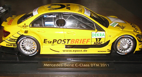 Pienoismalli Mercedes C DTM 2011 David Coulthard    1/18