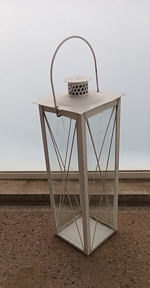 Valkoinen lyhty 51 cm