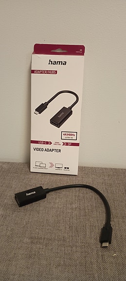 Hama USB-C uros 
DP naaras 4k