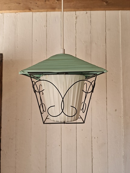 KUNNOSTETTU kattovalaisin 21cm, 50-60-luku
