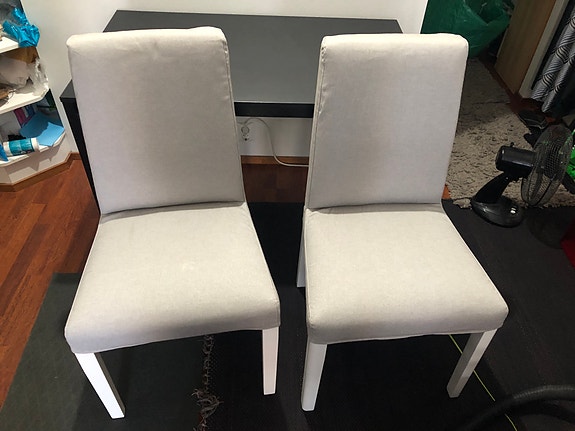 IKEA Tuolit Orrsta vaaleanharmaa Kangas 2 kpl