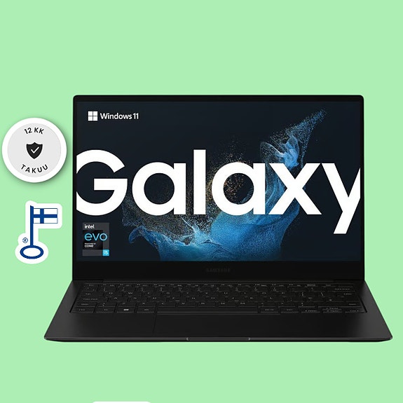 Samsung Galaxy Book2 Pro 13" i5 8GB 512GB OLED +12KK Takuu