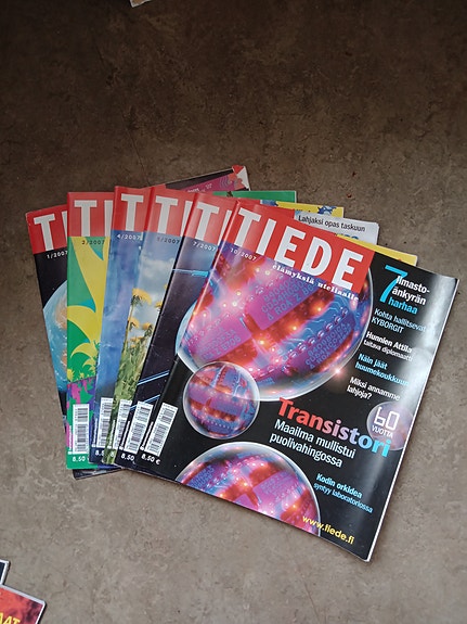 Tiede lehti (ent. Tiede 2000) vuosi 2007 numerot 1, 2, 4, 5, 7, 10