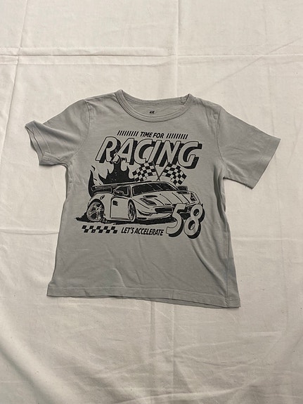 H&M Racing Lasten T-paita Harmaa 104 cm