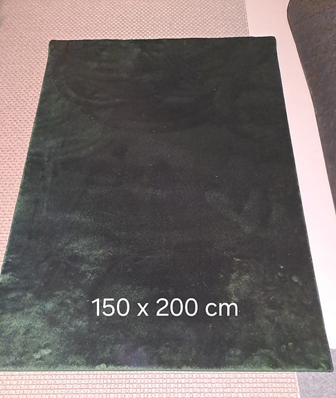 Vihreä nukkamatto, matto , 150x200cm