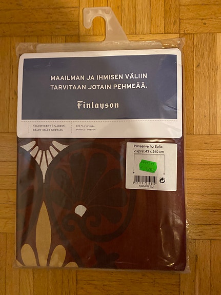 Finlayson paneeli verhot 2kpl, uudet