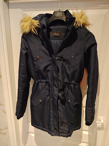Vero Moda Pitkä parkatakki tummansininen XS