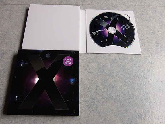 Mac OS X Leopard (10.5) asennus DVD