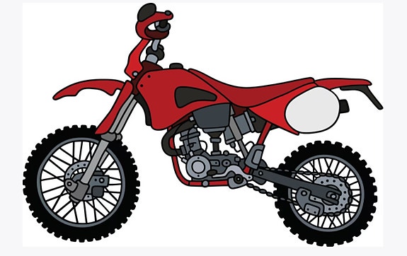 80- tai 90-luvun crossi- taikka enduropyörä