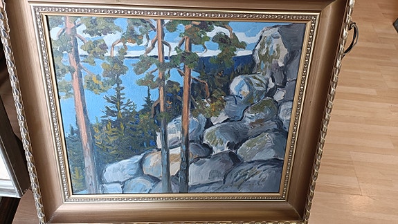 Nils Wikberg taulu Maisema 1927
