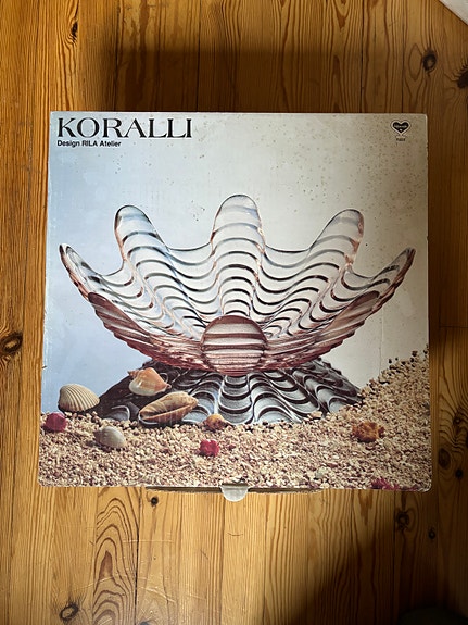 Riihimäen lasi, Koralli-malja, käyttämätön